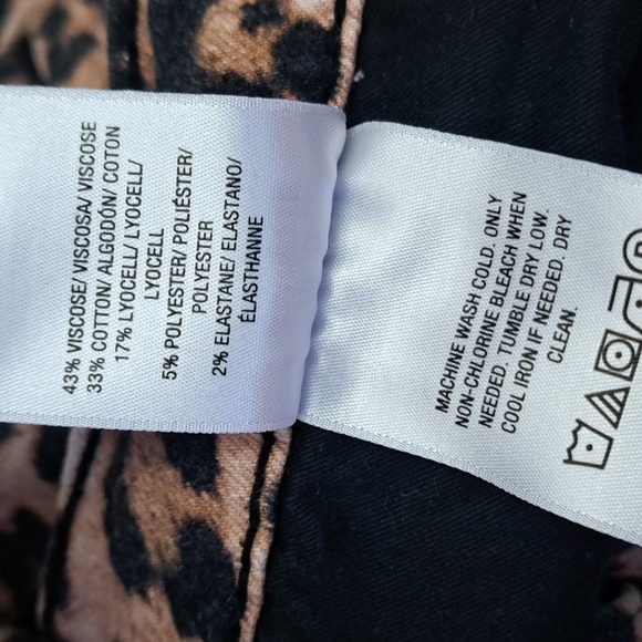 Hudson Nico Cigarette jeans in Cleo Leopard print sz28 - Picture 7 of 13